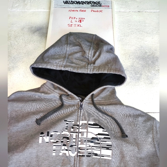 The North Face hoodie full Zipup Size XL - Picture 2 of 2
